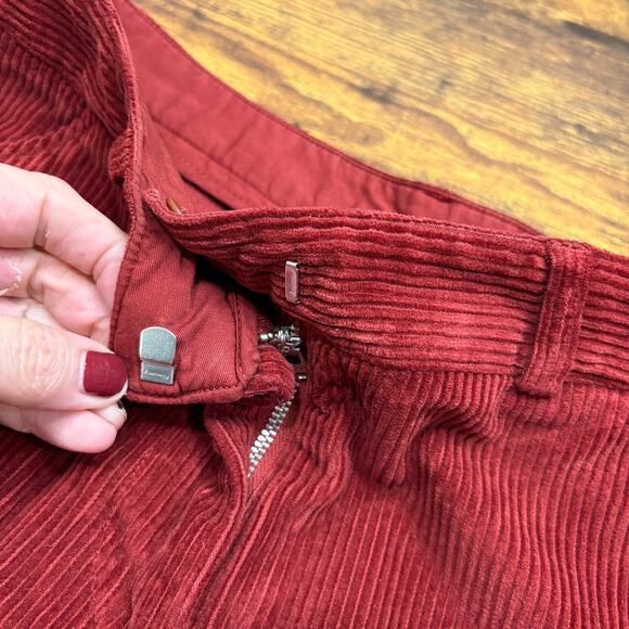 Poetry Size 6 Pants NEW Cotton Cord Wide Leg Trousers Soft Garnet Corduroy Fall - Picture 13 of 13